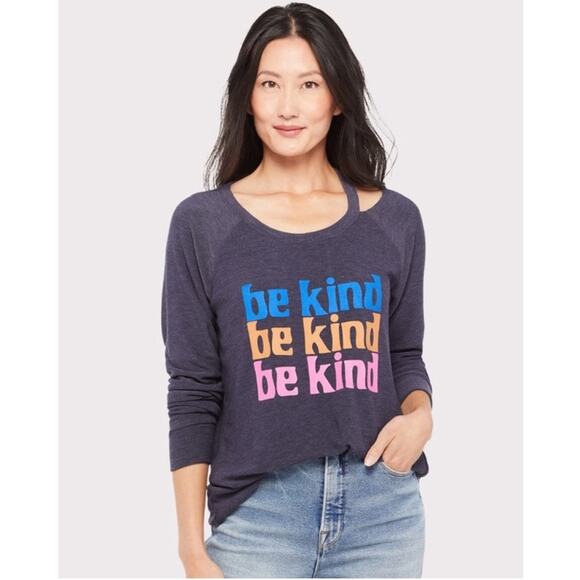 CHASER Be Kind Cozy Tee with Collar Detail - Picture 1 of 8